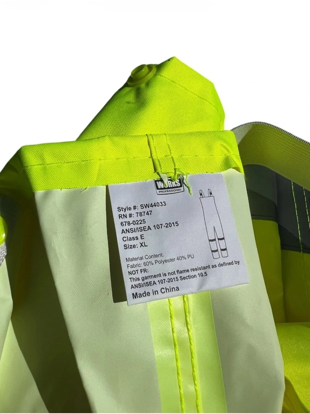High-Visibility Yellow Waterproof Safety Bib Overalls